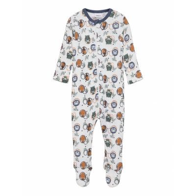 Nbmwillit Wool Ls Suit Wf Långärmad Bodysuit Vit Name It