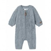 Name It Nbmwrilla Wool Ls Knit Suit Blå