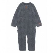 Nbmwrilla Wool Ls Knit Suit Xxii Outerwear Long-sleeved Bodysuits Grå Name It