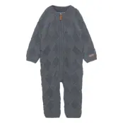 Nbmwrilla Wool Ls Knit Suit Xxii Outerwear Long-sleeved Bodysuits Grå Name It