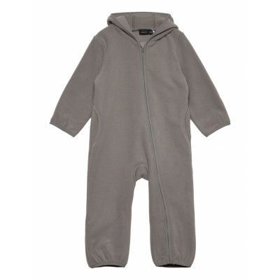 Nbnmuni Suit Långärmad Bodysuit Grå Name It