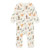 Nbnono Ls Sweat Suit Bru Långärmad Bodysuit Kräm Name It