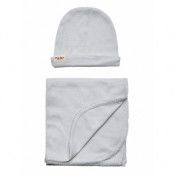 New Born Gift Box - Suit, Hat And Blanket Gift Sets Grå MarMar Cph