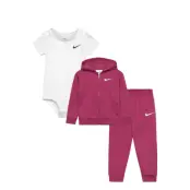 Nike 3C-3 Pc Bodysuit Pant Set - Pink - 86/92