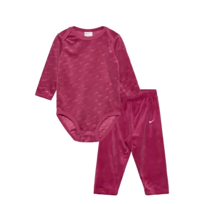 Nike Ax-Bodysuit+Pant+Attachment Burgundy