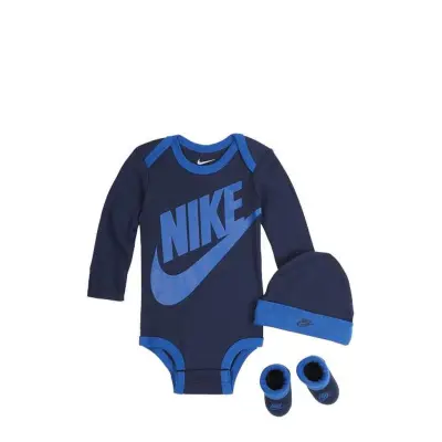 Nike C1-Bodysuit+Hat+Bootie - Navy - 50-68