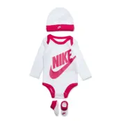 Nike Nike Bodysuit+Hat+Bootie - Pink - 74-80