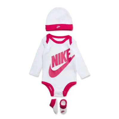 Nike Nike Bodysuit+Hat+Bootie - Pink - 74-80