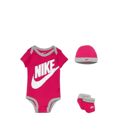 Nike C1-Bodysuit+Hat+Bootie Rosa