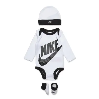 Nike C1-Bodysuit+Hat+Bootie - White - 50-68