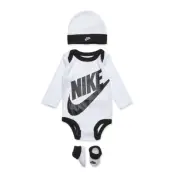 Nike C1-Bodysuit+Hat+Bootie - White - 74-80