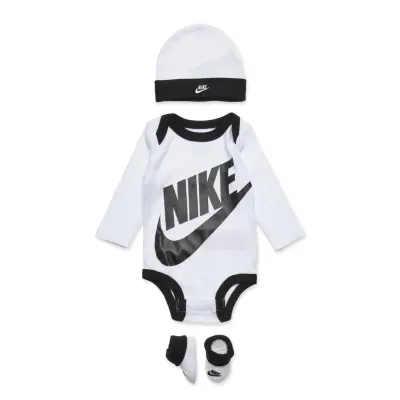 Nike C1-Bodysuit+Hat+Bootie - White - 74-80
