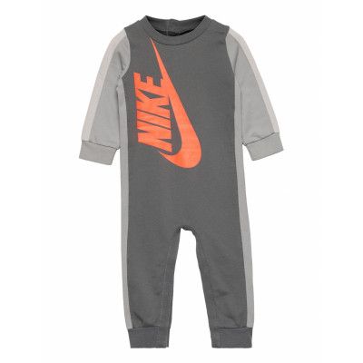 Nkb Amplify Coverall Långärmad Bodysuit Grå Nike