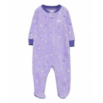 Nkg Microfleece Ft Coverall Långärmad Bodysuit Lila Nike