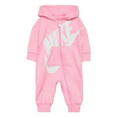 Nkn All Day Play Coverall Långärmad Bodysuit Rosa Nike