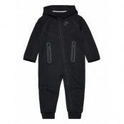 Nkn Tech Fleece Hooded Coveral / Nkn Tech Fleece Hooded Cove Långärmad Bodysuit Black Nike