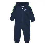 Nsw Futura Taping Hooded Coverall, Nsw Futura Taping Hooded *Villkorat Erbjudande Långärmad Bodysuit Marinblå Nike