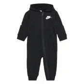 Nsw Futura Taping Hooded Coverall, Nsw Futura Taping Hooded *Villkorat Erbjudande Långärmad Bodysuit Svart Nike