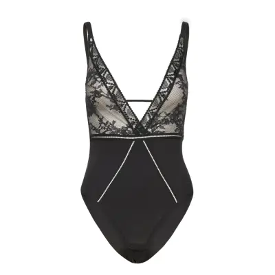 Olivia Bodysuit Bodies Slip Svart Passionata