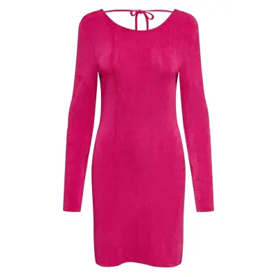 ONLY Onlassy L/S Body Open Back Dress Cs Jrs - Pink - L