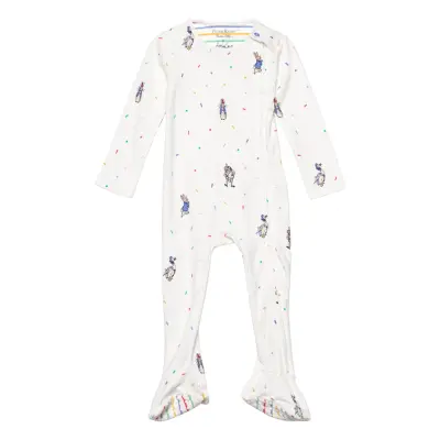 Peter Rabbit Zippy Print Långärmad Bodysuit Multi/mönstrad Joules
