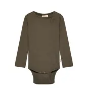 Petit Piao Body L/S Modal - Khaki green - 56