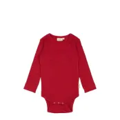 Petit Piao Body L/S Modal - Red - 80