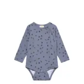 Petit Piao Body L/S Printed - Blue - 80