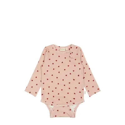 Petit Piao Body L/S Printed - Pink - 80