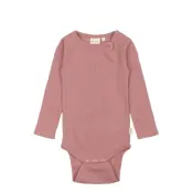 Petit Piao Ppdante Body L/S Merino Wool Rosa