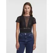 Pieces Pcsicca Ss Bodystocking Noos - Black - M