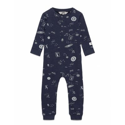 Pixie Bodysuit Långärmad Bodysuit Blå Ebbe Kids