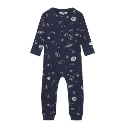 Pixie Bodysuit Långärmad Bodysuit Blå Ebbe Kids