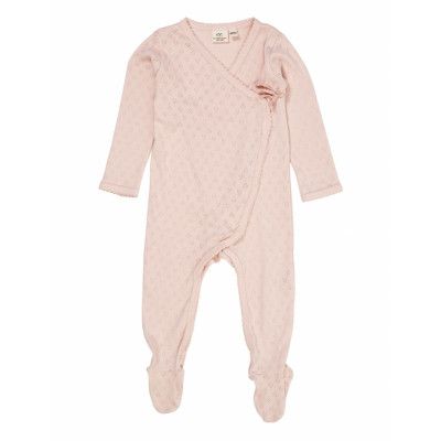 Copenhagen Colors Pointelle Cross-Over Full Body Rosa