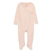 Rib Jersey Full Body Crossover Pyjamas Sie Jumpsuit Rosa Copenhagen Colors
