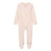 Rib Jersey Full Body Crossover *Villkorat Erbjudande Bodysuits Long-sleeved Bodysuits Pyjamas Sie Rosa Copenhagen Colors