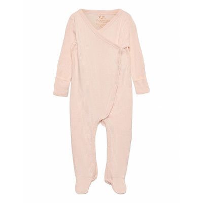 Rib Jersey Full Body Crossover Pyjamas Sie Jumpsuit Rosa Copenhagen Colors