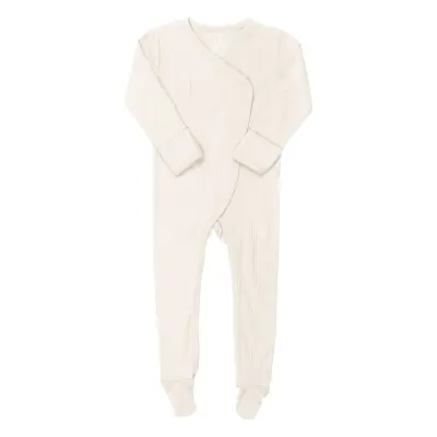 Rib Jersey Full Body Crossover *Villkorat Erbjudande Bodysuits Long-sleeved Bodysuits Pyjamas Sie Vit Copenhagen Colors