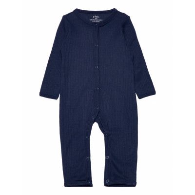 Copenhagen Colors Rib Jersey Full Body Marinblå