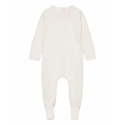 Copenhagen Colors Rib Jersey Full Body W. Back Opening Kräm