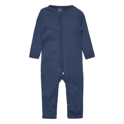 Rib Jersey Full Body *Villkorat Erbjudande Långärmad Bodysuit Blå Copenhagen Colors