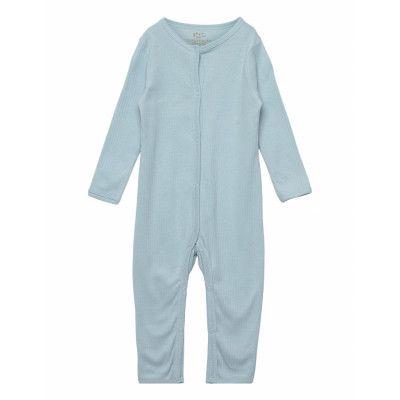 Rib Jersey Full Body *Villkorat Erbjudande Långärmad Bodysuit Blå Copenhagen Colors