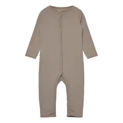 Rib Jersey Full Body *Villkorat Erbjudande Långärmad Bodysuit Grå Copenhagen Colors