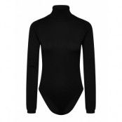 Bardot Roll Neck Knit Bodysuit Svart