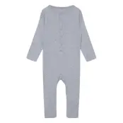 Fixoni Romper Ls Rib Grå