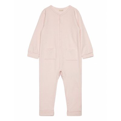 Romper Ls Sweat Långärmad Bodysuit Pink Fixoni