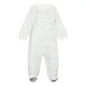 Romper Ls Velour Långärmad Bodysuit Blå Fixoni