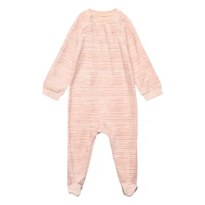 Romper Ls Velour Långärmad Bodysuit Rosa Fixoni