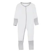Schiesser Romper With Footing Grå