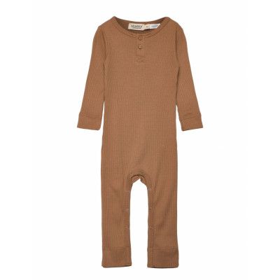 Rompy Långärmad Bodysuit Brun MarMar Cph